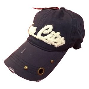NEW~ Navy Blue Distressed  Ocean City Ball Cap Hat Unisex
